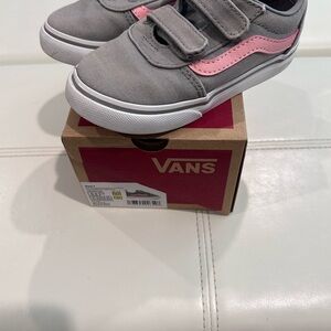 Vans Gray and Pink Kids' Sneakers
